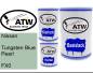 Preview: Nissan, Tungsten Blue Pearl, FX0: 500ml Lackdose + 500ml Klarlack + 250ml Härter - Set, von ATW Autoteile West.